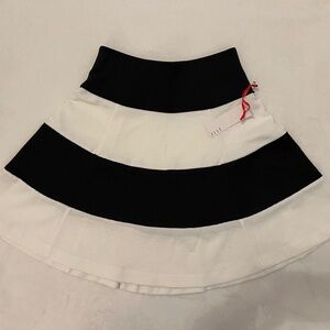 BRAND NEW Elle Black and White Stripe Skirt